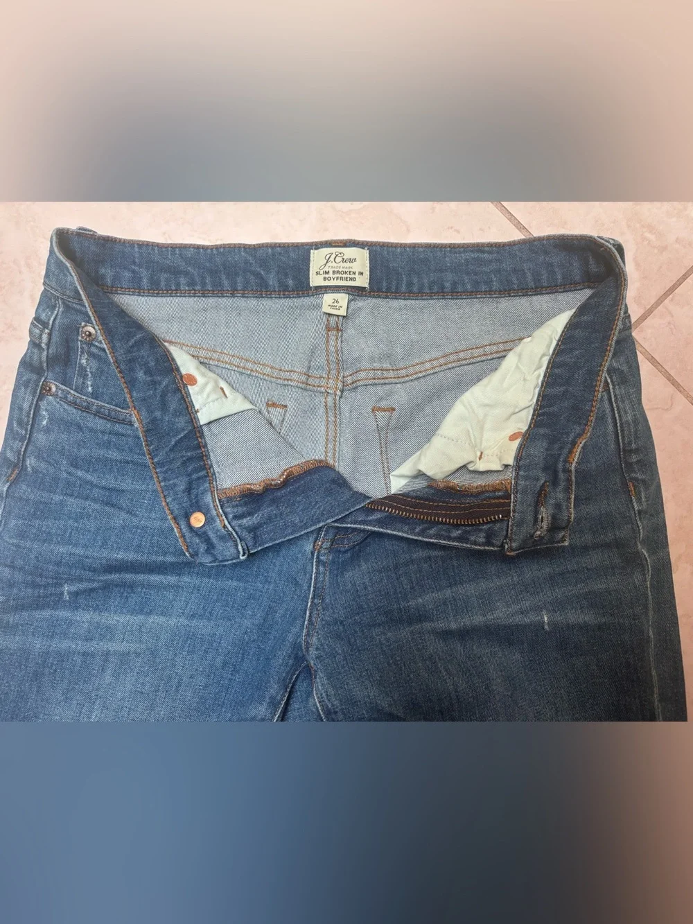 J Crew Slim Broken in Boyfriend jeans